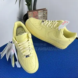 Bright Yellow and Pink Nike Sneakers