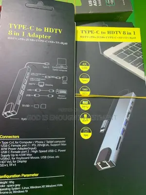 Type-c To 8 In 1 Adapters