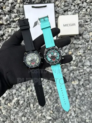 Megir Chronograph Silicone Strap Quality Watches
