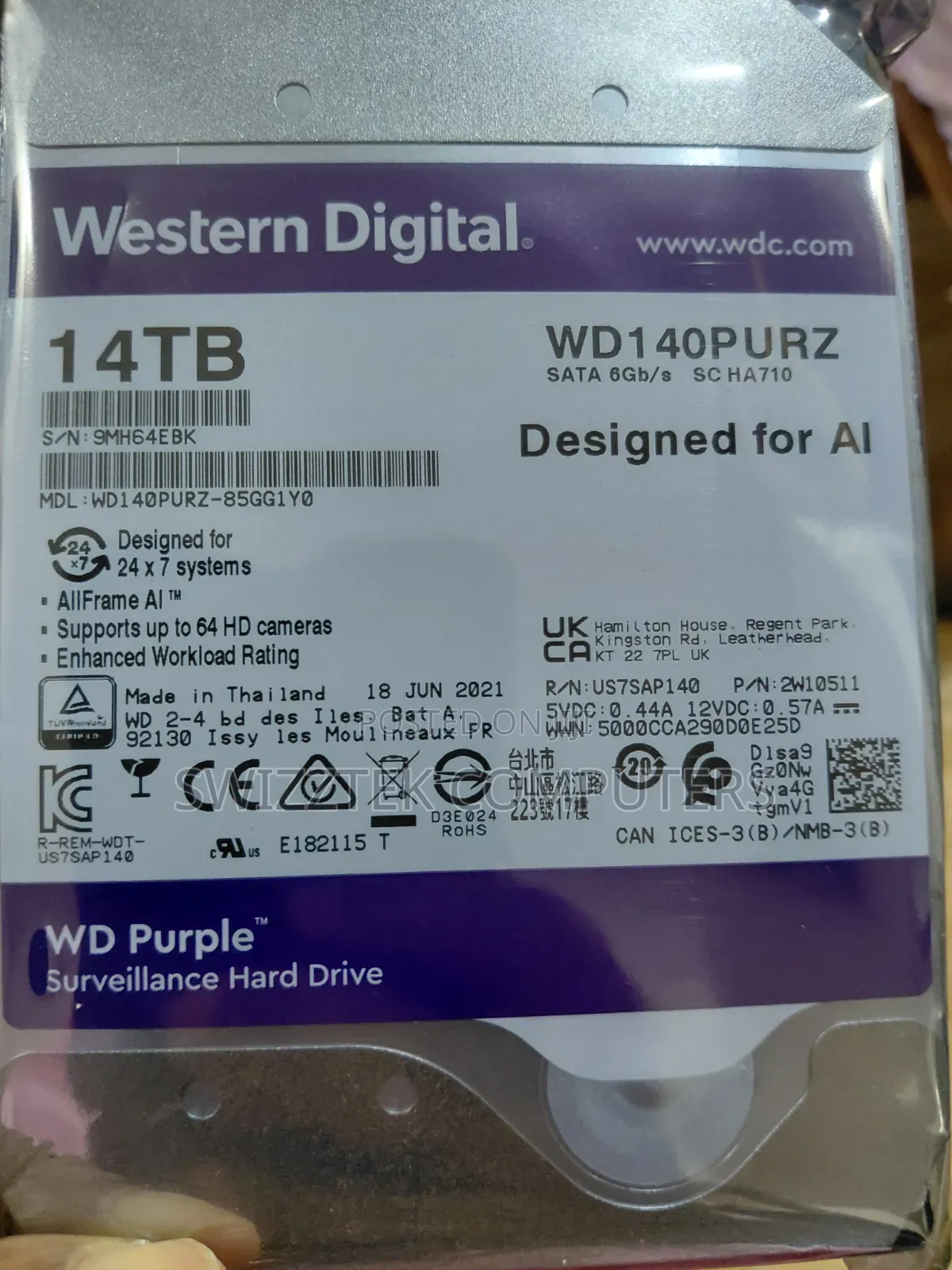 Western Digital 14tb Hdd