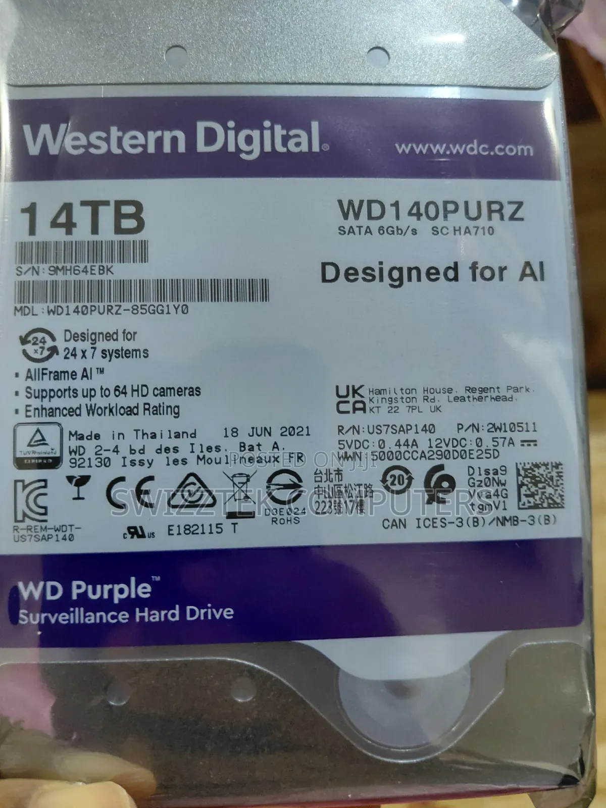 Western Digital 14tb Hdd