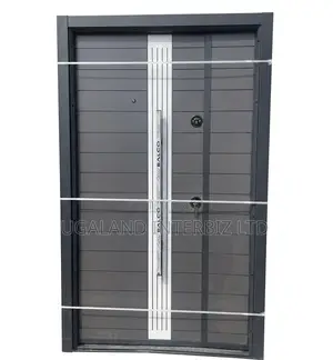 Modern Grey Metal Security Door