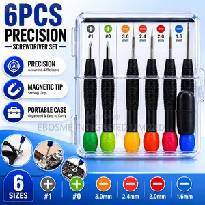 Precision Screw Driver Set (6pcs)For Repair +2 4-