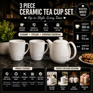 Ceramic Tea Cup Set (3pcs)