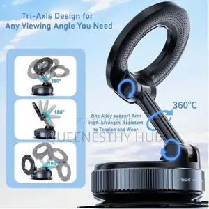 Pro Vacuum Magnetic Suction Car Phone Holder - N52 Dashboard Mount