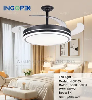 With Fan, Lights, Remote Control, Bt Mp3