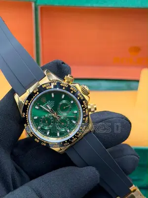 Original Rolex Rubber Chronograph Watch