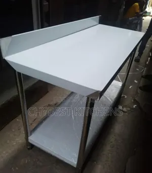 5ft Stainless Steel Work Table With Back