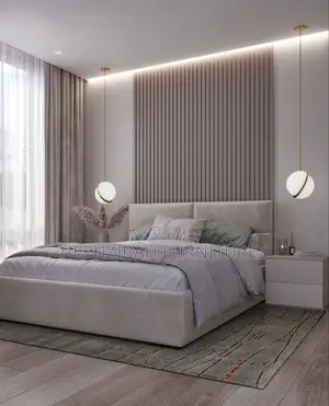 Off White Executive Modern Bedframe