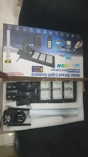 Uhd4k 2in1 Dual Lens Security CCTV Solar Camera and Solar Street Light