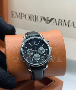 Armani Genuine Leather Wristwatch