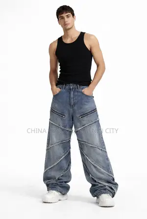 Baggy Jeans and Leather Pants