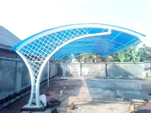 Carport With Blue Danpolor