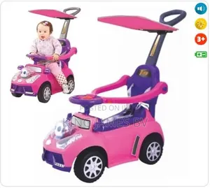 Pushing Baby Car