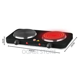 Raf Double Flat Electric Hotplate (2000w)
