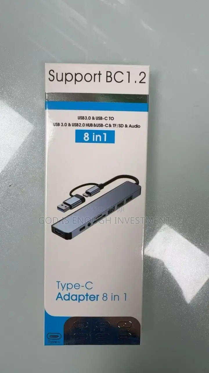 Usb and Type-C Adapter 8in1