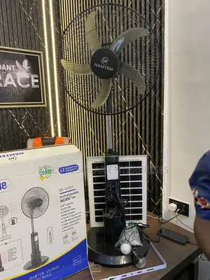18inches Ac/Dc Hamtem Solar Standing Fan Available in Store Now Dm