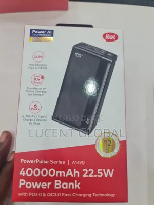 Original Itel 40000mah Power Bank - Free Uyo/Eket Delivery!