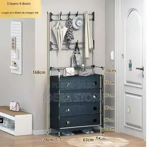 Dustproof 5 Layers Shoe And Hat Rack