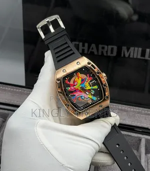 Luxury Skeleton Richard Mille Rubber Strap