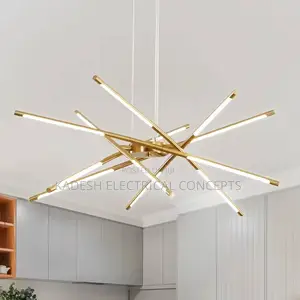 Nordic Modern Led Linear Chandelier Simple Stick Shape Pendant Light
