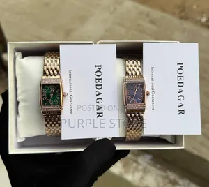 Poedagar Ladies Slim Square Dial Steel Watches
