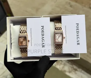 Poedagar Ladies Slim Square Dial Steel Watches