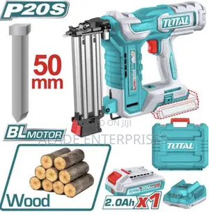 Total Cordless Brad Nailer 15mm to 50mm With Battery and Charger