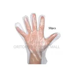 Food, Fruit Vegetable Disposable Nylon Gloves 100pcs