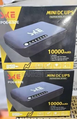 0pske Poe-632e 10000mah Mini Dc Ups for Wifi Router, Modem CCTV