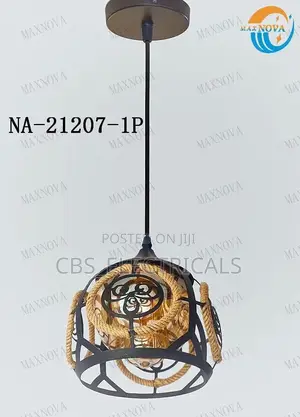 Industrial Rope Pendant Light