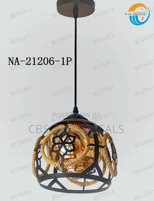 Industrial Rope Pendant Light