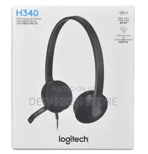 Logitech H340 USB Headset – Clear Sound Noise Cancelling Mic