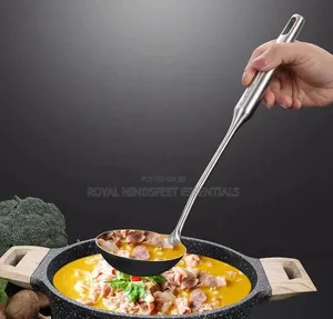 Quality 304 Stainless Steel Silver Single Cooking Spoon