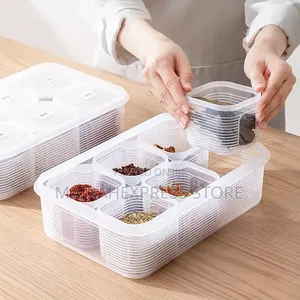 Ashora 6in1 Refrigerator Storage Containers With Drain Baskets B3s