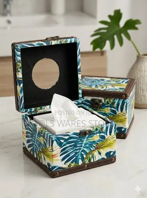 Tropical Leaf Tissue Box Cover