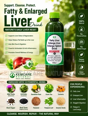 Fatty Liver Enlarge Spleen Tonic Drink Kemcare Natural Healthy Liver