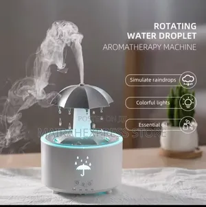 Creative Umbrella Water Drop Air Humidifier With Colorful Light T361