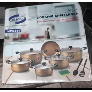 10pcs Non-Stick Aluminum Cooking Pots With Kitchen Tools