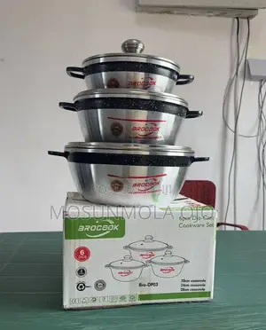 6pcs Brocook Aluminium Non-Stick Casserole / Pot Set 20-28cm