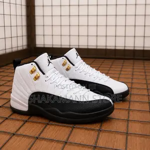 Original Air Jordan 12 Black White