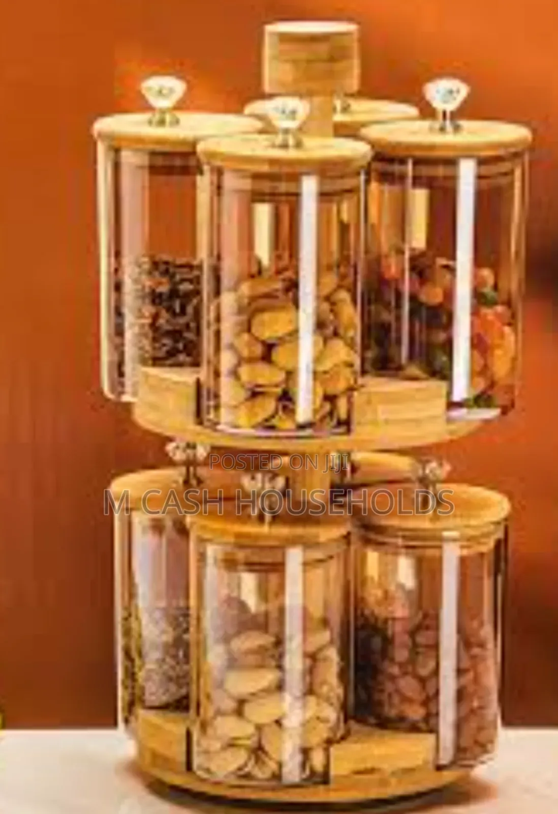 8-Piecs Rotating Spice Jars
