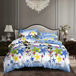 Cartoons Characters Kid's Bedding Set Pillowcases With Duvet Set