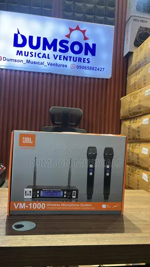 JBL Vm1000 Professional Wireless Microphone 2 Handles