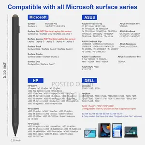 Stylus Pen for Microsoft Surface Pro With Eraser Palm Rejection