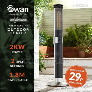 Swan Al Fresco Column Electric Patio Heater