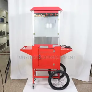 Commercial Popcorn Machine With Cart | Mobile Popcorn Maker