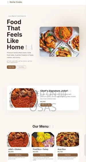 Professional Restaurant Website Design