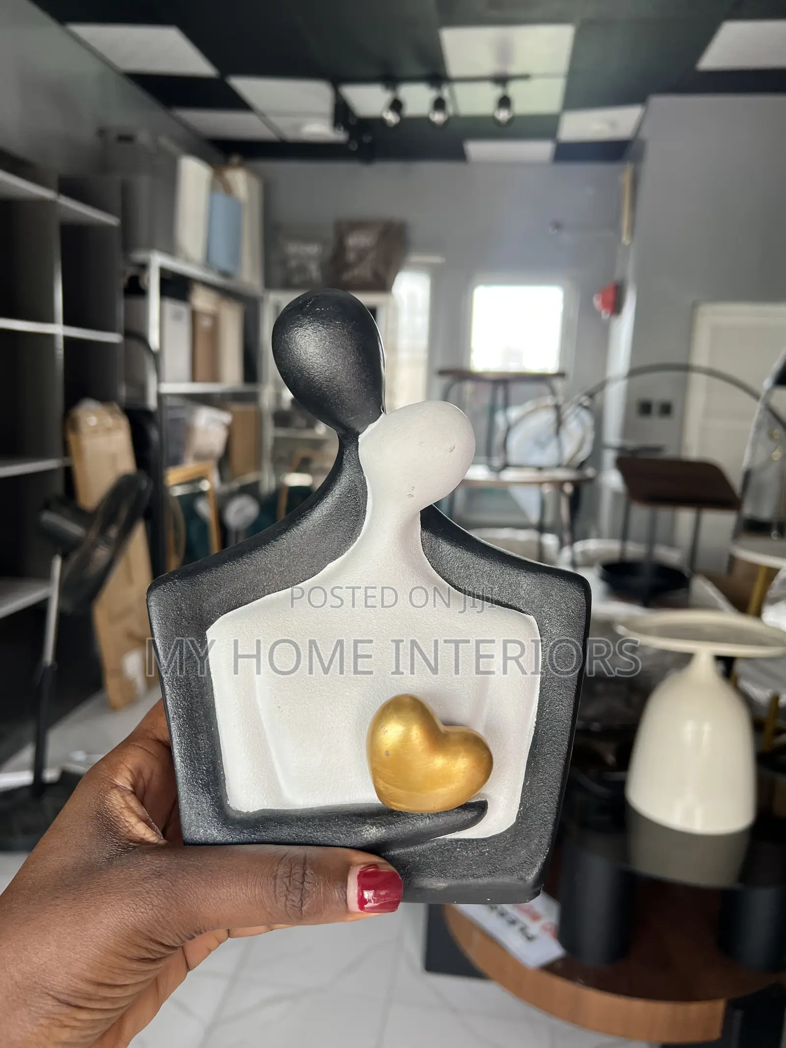 Black White Couple Decor