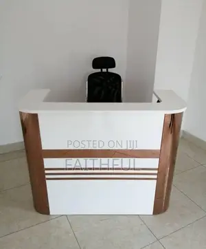 Receptionist White Table for Office